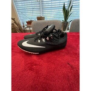 Nike 806554-001 Zoom Rival S Black/White Mesh Track Running Spike shoes Mens 7.5